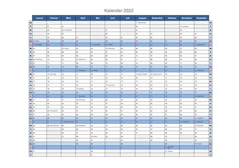 Kalender 2022 Schweiz Excel And Pdf Schweiz Kalenderch
