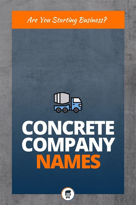 449+ Good Concrete Company Name Ideas Ever (Video+Infographic) | Names