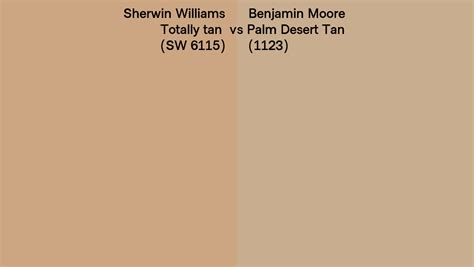 Sherwin Williams Totally Tan Sw Vs Benjamin Moore Palm Desert