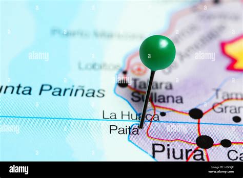 Paita Anclado En Un Mapa Del Perú Fotografía De Stock Alamy