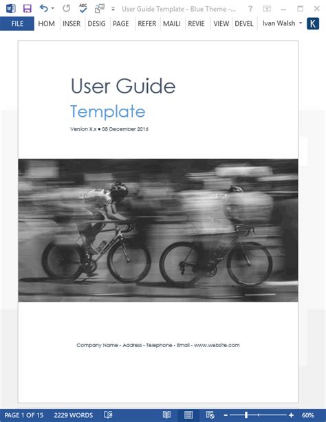 User Guide Templates My Software Templates