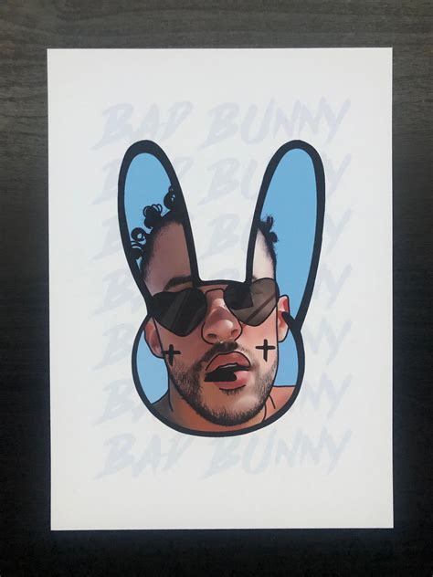 Bad Bunny Art Prints Album Art Poster Print Pictures Artwork Music Wall Art Etsy España