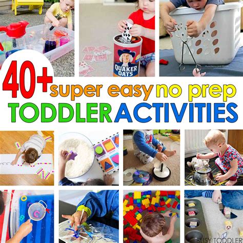 100 Easy Activities For Toddlers Preschoolers And Kids Busy Toddler