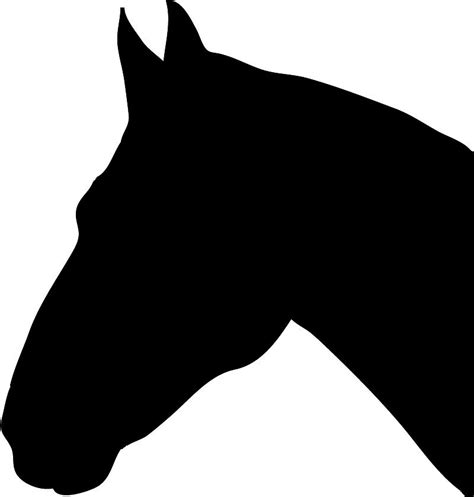 Horse Head Silhouette Outline At Getdrawings Free Download