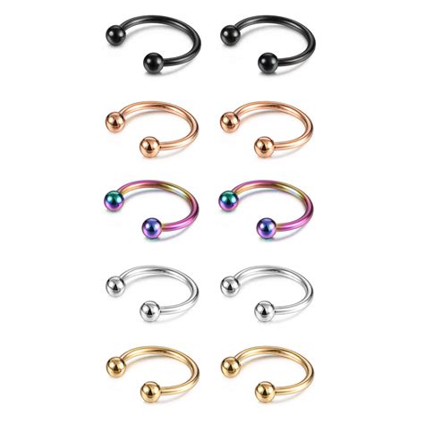 Buy Evevil 14g 16g Septum Jewelry Surgical Steel Small Septum Ring For Women Men Nose Nostril