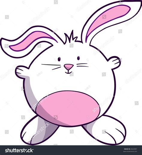 Fat Bunny Vector Illustration 3622991 Shutterstock