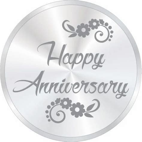 Customized Happy Anniversary Silver Coin At Rs 650piece Customized