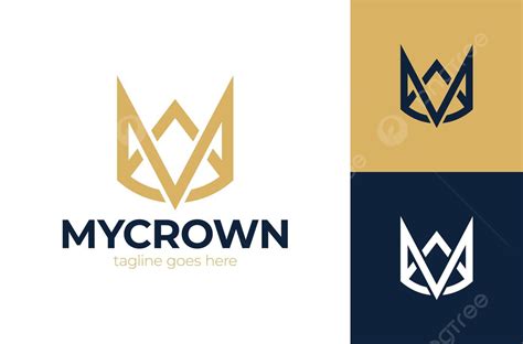 Regal Logo Design With Crowned Letter M Representing King And Queen