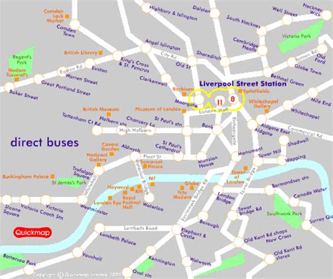 Direct Bus Lines From London Train Stations As Animated S Or