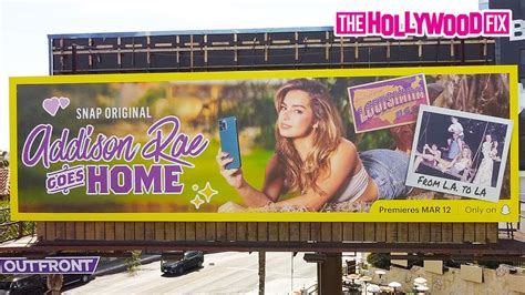 Addison Rae Takes Over The Sunset Strip With A New Addison Rae Goes Home Snapchat Billboard