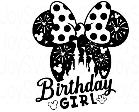 Disneyland Birthday Girl Svg Minnie Mouse Birthday T Shirt Etsy