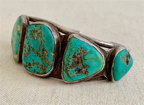 Reserved Wide Navajo Turquoise Cuff Bracelet Antique Vintage Native