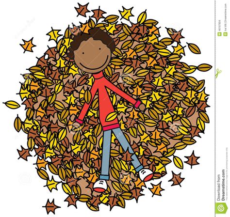Happy Boy Stock Vector Illustration Of Happy Autumn 46197604