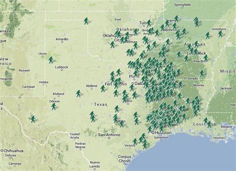 The Map Of Bigfoot Texas Hill Country