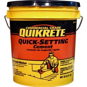 Quikrete Commercial Grade Quick-Setting Cement 20 Lbs 1240-20