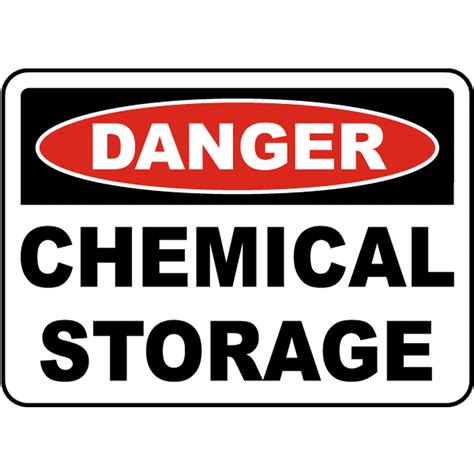 Traffic Signs Danger Chemical Storage Sign 12 X 18 Magnet Sign Street