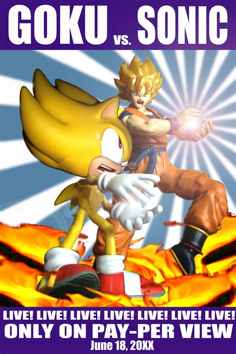 Goku Vs Sonic Sonic The Hedgehog Fan Art 30531494 Fanpop