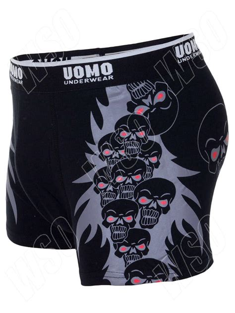 New Mens Sexy Skull Print Cotton Boxer Shorts Boxers Trunks Underwear Size S M L Ebay