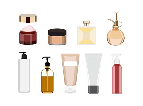 Collection Of Women Skincare Product Icons Download Free Vectors