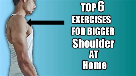 Top 6 Excercises For Bigger Shoulder At Home Full Shoulder Home Workout By Be Strong Youtube