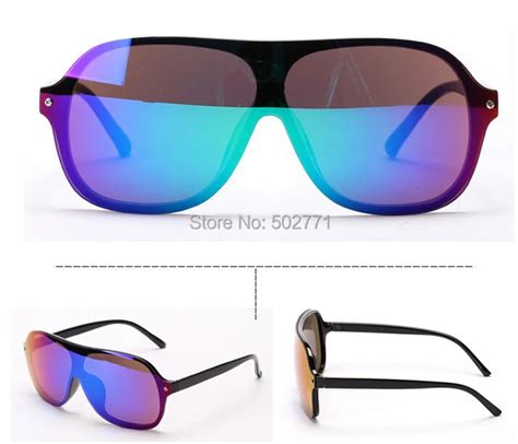 One Lens Sunglasses Popular In Usa And Europe Market Unisex Sporty Design Mixed Colors In Men S