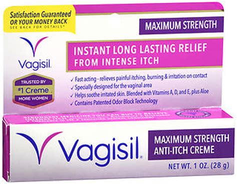 Vagisil Medicated Anti Itch Creme Maximum Strength 1oz The Online