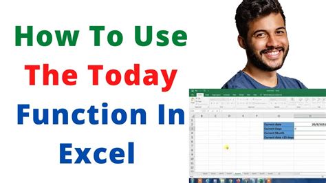 How To Use The Today Function In Excel Display The Current Date Using