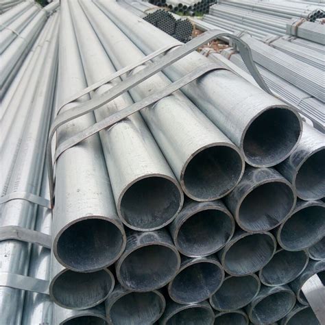 ASTM A BS EN Standard Hot Dip Galvanized Steel Tuping GI Pipe Round Shape For Sale