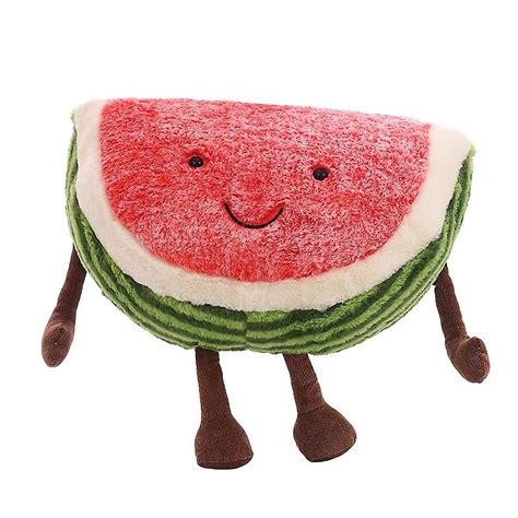 Cute Watermelon Plush Doll Stuffed Plant Fruits Pillow Soft Toy