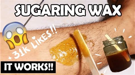 easy diy sugaring wax the best recipe and tutorial hera hutajulu youtube
