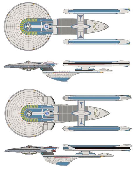 Uss Excelsior Refit Excelsior Class Starship And Refit By Jbobroony