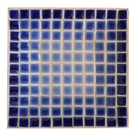 Mid 20th Century Blue Ombre Mid Century Mosaic Tile Dish Mosaic Tiles