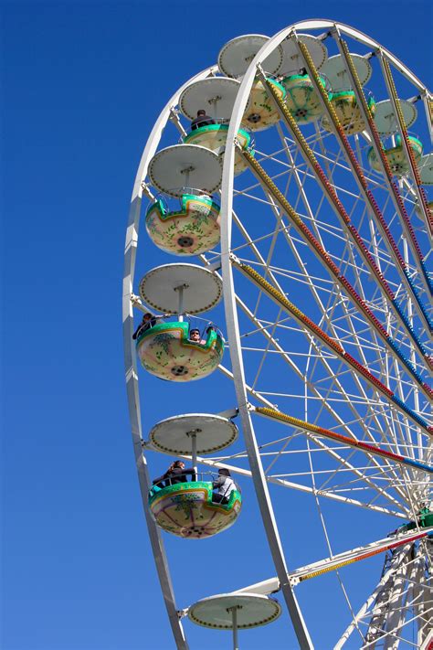 Free Images Wagon Ferris Wheel Amusement Park Carousel Blue