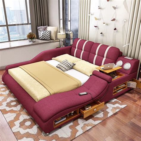 Usd 101375 Massage Cloth Bed Tatami Bed Fabric Bed Soft Bed Double