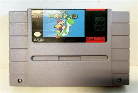 Super Mario World Super Nintendo Snes 1991 Video Game Cartridge Only