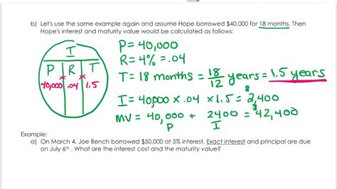 What does maturity value mean in finance? MTH1100 Calculation of Simple Interest and Maturity Value ...