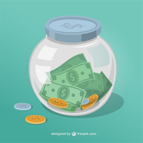 Premium Vector Money Jar