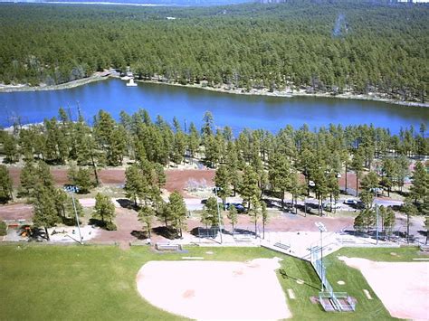Pinetop Lakeside Az Woodland Lake Park Aerial Photo Taken From A