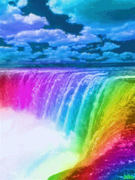 Foto Com Animação Rainbow Waterfall Rainbow Pictures Beautiful