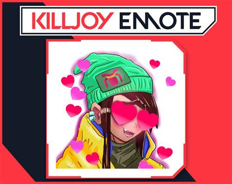 Killjoy Love Emote From Valorant For Streamer Twitch Emotes By Nomad