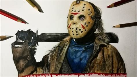 Drawing Jason Voorhees Friday The 13th Youtube