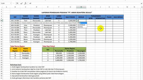 Contoh Daftar Gaji Karyawan Excel Menghitung Rumus Excel Gaji Pokok Images