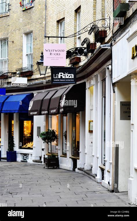 Fashion Shops In Cambridge England Stock Photo Alamy