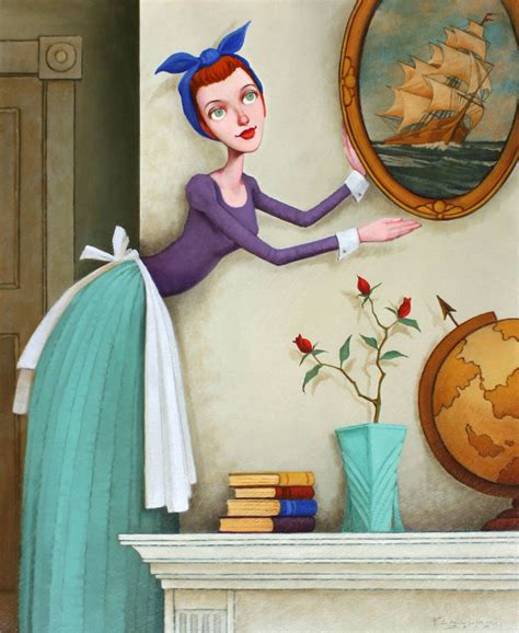 Fred Calleri Trimming The Sails Stdibs Com Whimsical Art Figure Painting Painting