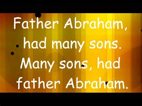 Download Father Abraham with Lyrics Chords - Chordify