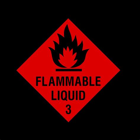 Flammable Liquid Hazchem Sticker Safety Signs Stickers