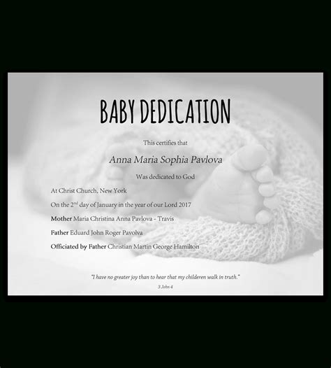 26 free fillable baby dedication certificates in word (stunning graphics) welcome the new member in your family with beautiful baby dedication certificates. Baby Dedication Certificate Template For Word Free ...