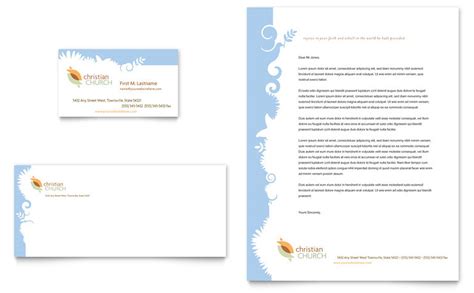 Fill in the necessary details and information, and you're ready to hit the printer. Christian Church Business Card & Letterhead Template ...