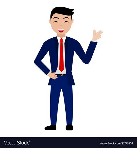 Cartoon Businessman Character Royalty Free Vector Image