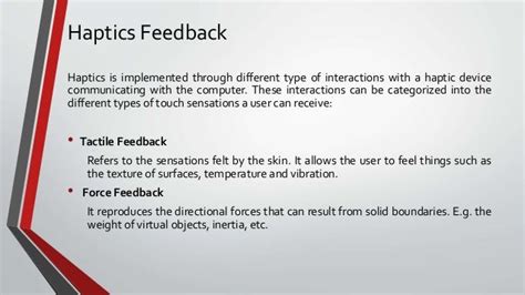 Haptic Technology Ppt